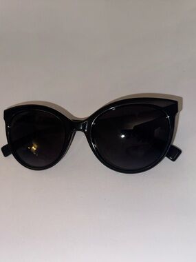 Max Mara MM Jewel II Black Cat Eye Sunglasses Classic Luxury Italy